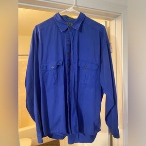 Deep blue levi’s button up